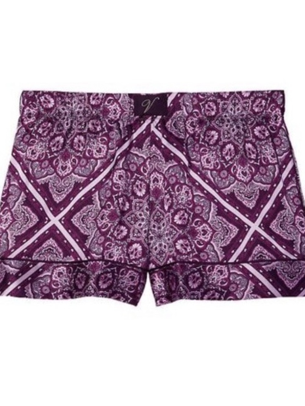 Victoria's Secret Purple Paisley Bike Shorts